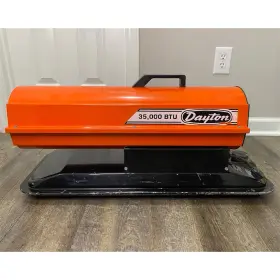 2e510c Dayton Portable Oil Fired Torpedo Heater 35 000 Btu Model