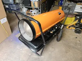 3ve53 Dayton Multiple Fuels 400000 Btuh Torpedo Heater
