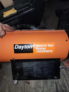 3ve56 Dayton Torpedo Portable Gas Heater Natural 150 000 Btuh 435 Cfm