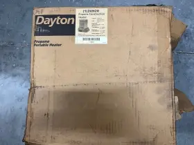 3vh20 Dayton Portable Gas Floor Heater 15-25 000 Btuh Heating Capacity Output
