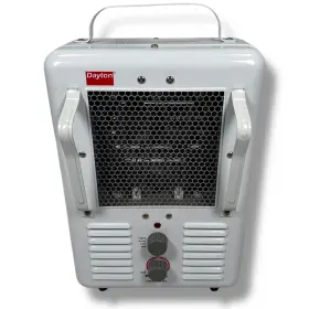3vu32 Dayton Electric Convection Heater With Fan White 120v 1500 Watt Portable