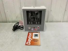 402m62 Dayton - Portable Electric Heater 750w/1500w Overheat Protection