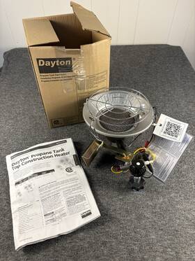 Dayton 5rcc0c 15 000 Btu Propane Tank Top Construction Heater New