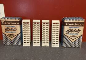 Dearborn 101928 Vintage New Radiant Ceramic Heater Grate Insert Brick 8 Inch Lot Of 4