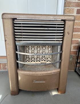 Dearborn Drc-25 Vintage Natural Gas Radiant Heater 25 000 Btu Model Untested