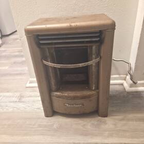 Dearborn E2-98796 Vintage Gas 12 000 Btu Cabin Garage Heater Ceramic No Bricks