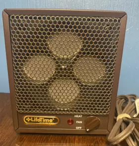 Lt-101a Del-rain Lifetime Ceramic Disc Furnace - Portable Electric Heater Unit