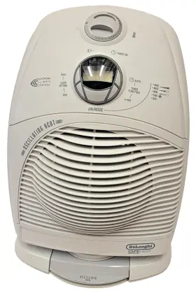 Dfh470m Delonghi Safeheat Oscillating Fan/heater