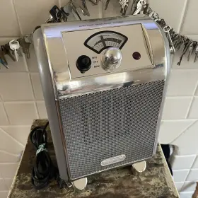 Rch150 Delonghi Retro Metal Ceramic Space Heater 120v Vintage - Tested And Working