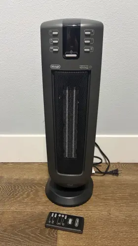 Tch7090erdl Delonghi Deftlonghi Ceramic Tower Heater 1500w 120v Remote Control Black