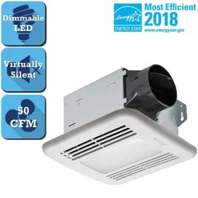 Delta Breez 885917002251 Electronics Americas Ltd. Itg50led Breezintegrity Series 50 Cfm