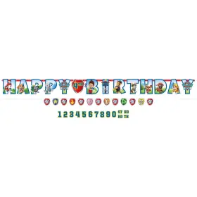 M122441 Desa Paw Patrol Customizable Birthday Banner Kit - 2ct