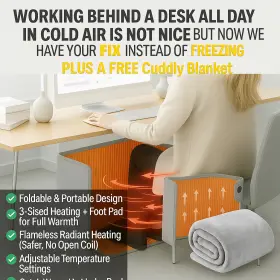 Skufrmfsjrqzdsc6s0ws001v1 Desk Heater Pros Ceramic 1500w Portable Electric Space With Fan For Large Room