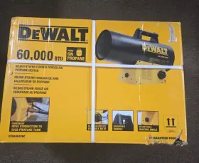 Dhx60favhc Dewalt 089301014107 60000 Btu/hr Corded Forced Air Propane Space Heater New Sealed