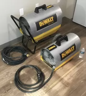 Dxh2000ts Dewalt 2 Forced Air Electric Heaters Single Phase 240v 20/13 Kw And 10/ 7 Por