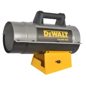 Dxh40fa Dewalt 40 000 Btu Forced Air Propane Outdoor Space Heater With Quiet Burner Technology
