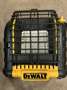 F332000 Dewalt 12 000 Btu Portable Cordless Heavy Duty Propane Radiant Heater Black