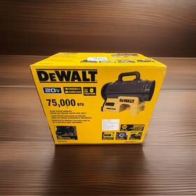 Dewalt F340675 Dxh75cfavx 75000 Btu/hr Forced Air Propane Construction Heater New
