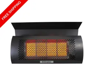 Mox-dgr32wng Dimplex 31500 Btu Wall Mounted Natural Gas Infrared Heater With Protective Grill Reflector