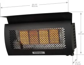 X-dgr32wng Dimplex Wall Mount Natural Gas Infrared Patio Deck Heater New In Box