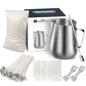 Dingpai 782895958238 Candle Making Kit Soy Wax Diy Craft Tools Including Pouring Pot Wick