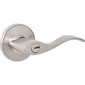 Lc2x200b Do It Best Steel Pro Brushed Nickel Wave Entry Door Lever