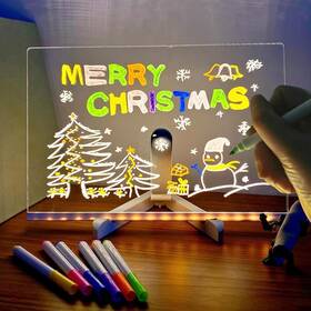 Dqswko Dsfdean28 Led Note Board With Colors Portable 11.8 Inch X7.8col