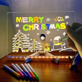 Dsfdean28 Dqswko Led Note Board With Colors Portable 11.8 Inch X7.8col