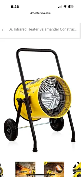 Dr-ps11024 Dr. Heater Infrared Salamander Construction 10000-watt Single Phase 240-volt