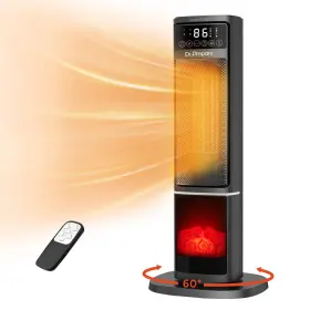 Dch05-g1-us Dr.prepare 24ftft Space Heater With 3d Flame 1500w Portable Electric Thermost