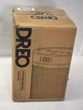 10-04006-124 Dreo Portable Space Heater 1500w Fast Heating Thermostat Indoor Silver