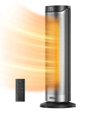 Dreo 680358203874 23 Inch Space Heater With 70 Oscillation Black