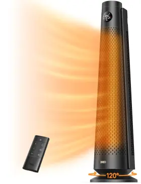 Dreo 810142851770 Space Heater Large Room 30 Inch Electric Heaters With Remote 120 Oscillation
