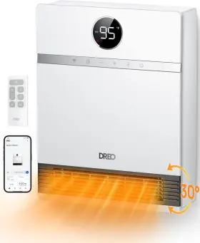 Ip24 Dreo 810142852845 Smart Electric Ptc Wall Heater Adjustable Thermostat With Remote Control