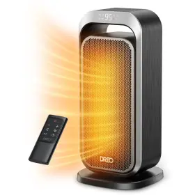 1500w Dreo 850043889748 15 Inch Portable Electric 70 Oscillation Space Heater With Remote