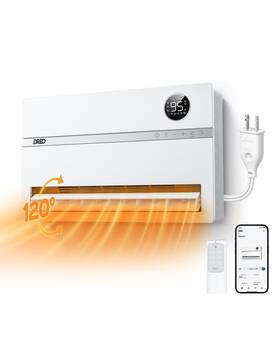 Dreo B0cbjmf839 Wh729s 1500w Smart Wall-mounted Space Heater 120 Oscillation Thermostat