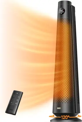 Dr-hsh008 Dreo Space Heater Large Room 30 Inch Electric Heaters With Remote 120 Oscillation