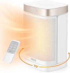 Drhsh004g Dreo Atom One Space Heater With Remote 70 Oscillating Standard Starlight