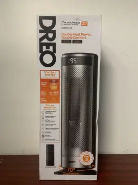 Dtsh03 Dreo Ceramic Tower Heater 1500w Digital 70 Oscillation New Silver Remote