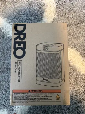 Dwsh18 Dreo Silent Atom Core Oscillating Tabletop Space Heater With Remote 1500 Watts