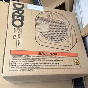 Dreo Dwsh22 Atom 322 Ptc Fan Heater Black 1500w 120v Floor/tabletop