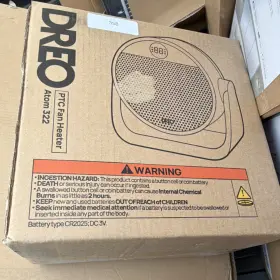 Dwsh22 Dreo Atom 322 Ptc Fan Heater Black 1500w 120v Floor/tabletop