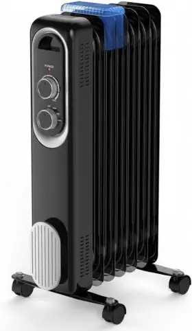 1500w Dumos 753747458657 Oil Filled Radiator Heater With Adjustable Thermostat Space Hea