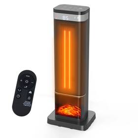 Dumos B0g3qj5y8v 24in Indoor Space Heater 3 Light Colors Thermostat Remote Tip-over Protect