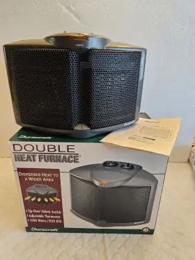 Cz-2222 Duracraft Heat Furnace 1500w Portable Heater - Tested And Works