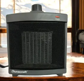 1500w Duracraft Cz311 Portable Ceramic Air Heater 5120 Btu Thermostat Test Great