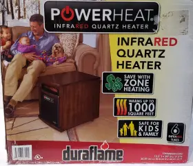 10hm8000-c240 Duraflame 10hm8000 1500w Moveable Portable Electric Heater With Remote New