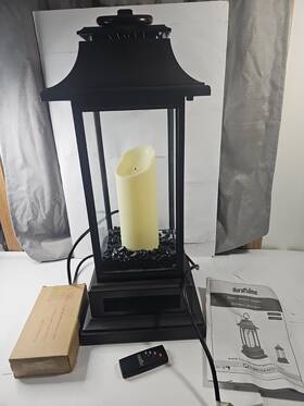 Duraflame 10ilh100-01 Electric Lantern Infrared Quartz Heater Candle Flicker Space