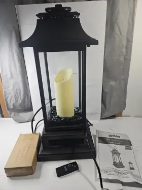 10ilh100-01 Duraflame Electric Lantern Infrared Quartz Heater Candle Flicker Space