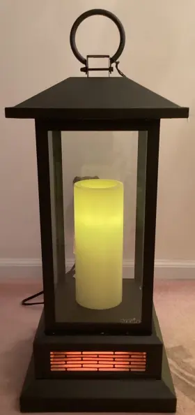 10ilh1701 Duraflame 28 Inch Portable Electric Flameless Lantern With Infrared Quartz Heater